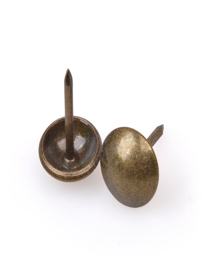 FUCAS Upholstery Tacks Furniture Nails Pins 150pcs (Antique Brass) - Image 1